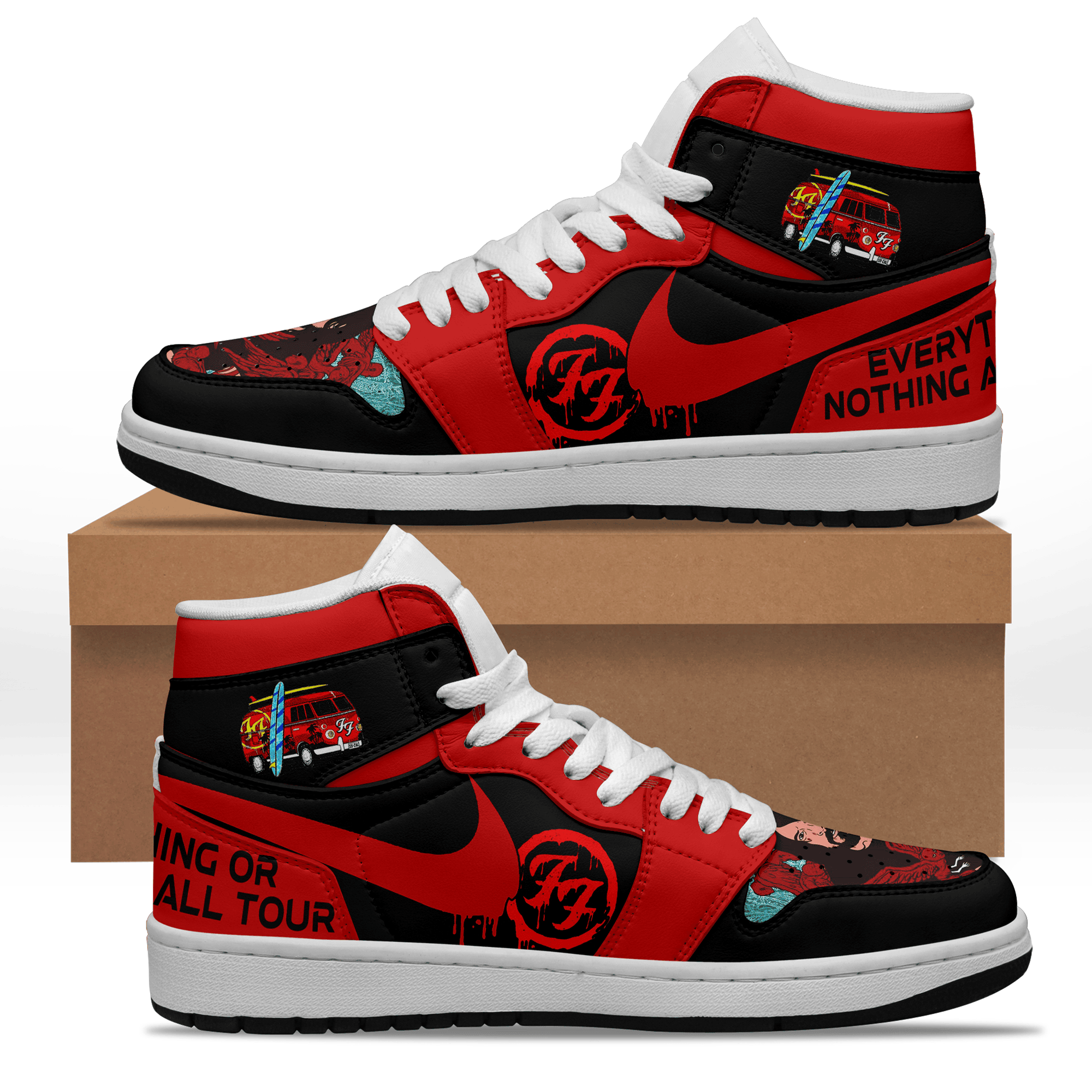 Ideafootwear Foo Fighters AJ1 High Sneakers Shoes For Men And Women 7