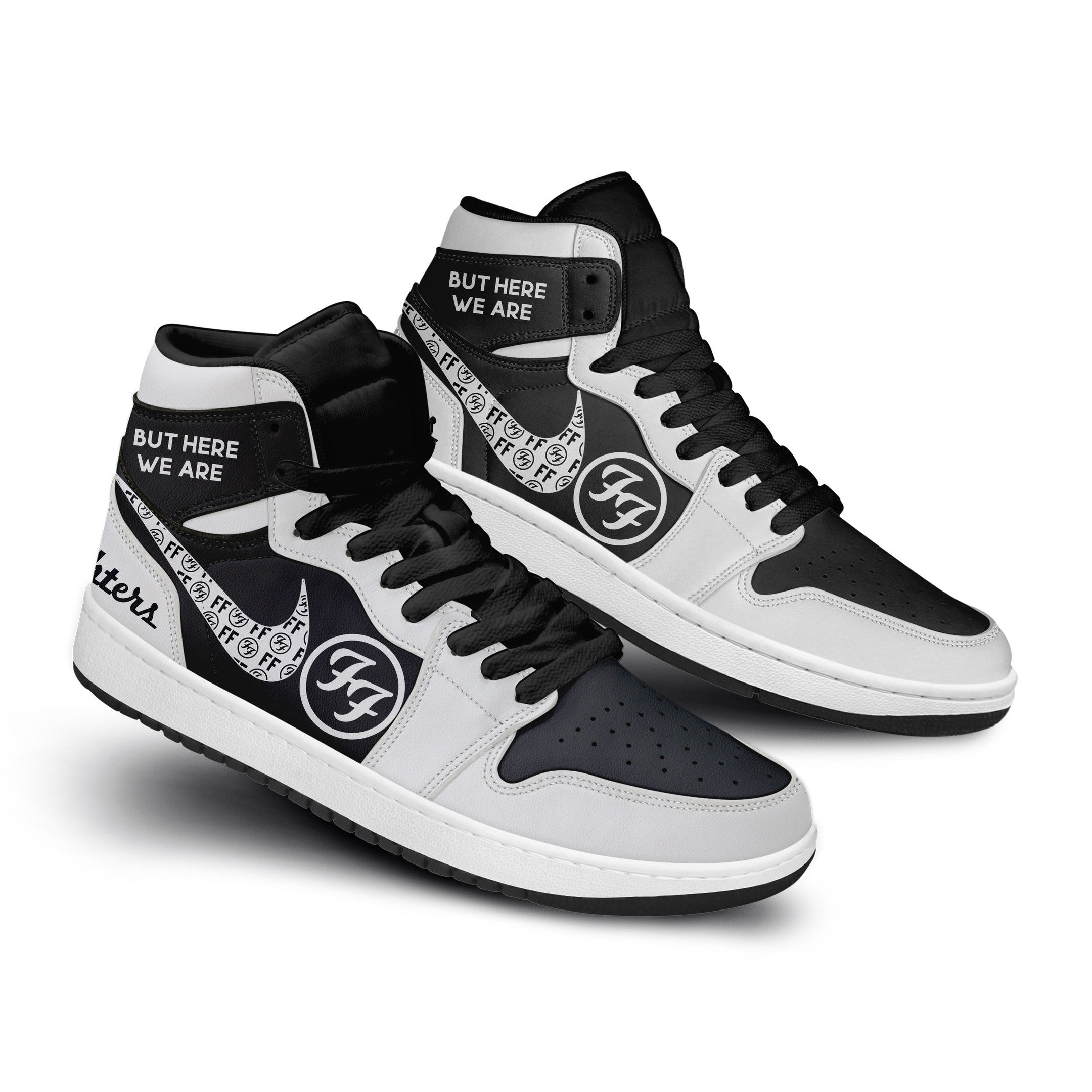 Ideafootwear Foo Fighters AJ1 High Sneakers Shoes For Men And Women 8