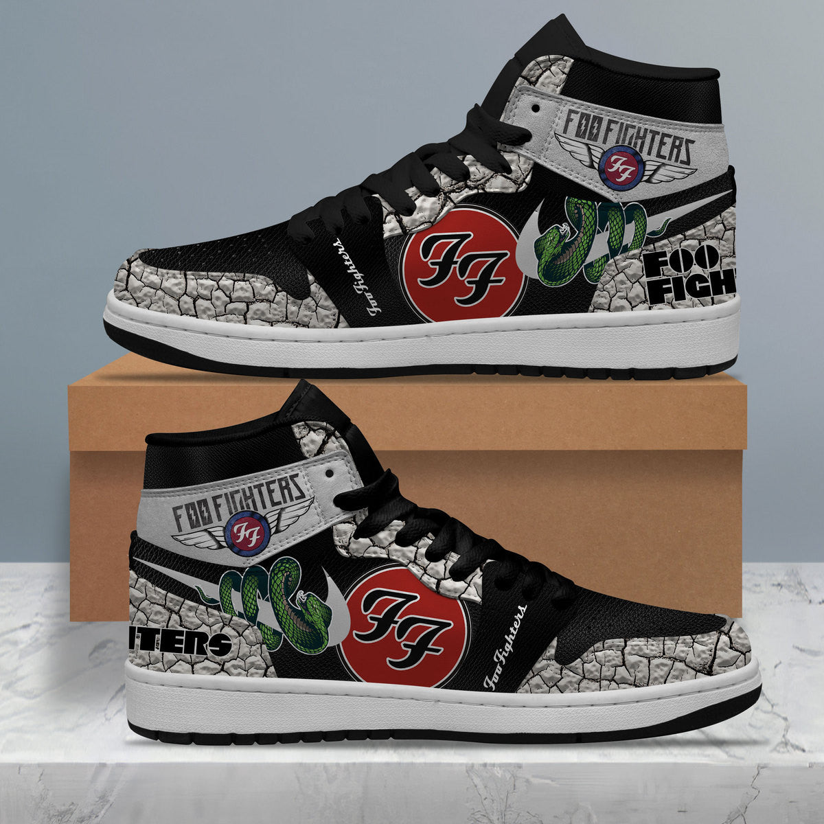 Ideafootwear Foo Fighters AJ1 High Sneakers Shoes For Men And Women 10