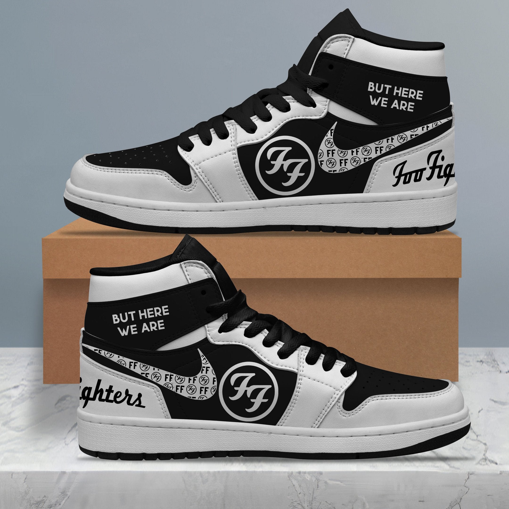 Ideafootwear Foo Fighters AJ1 High Sneakers Shoes For Men And Women 8