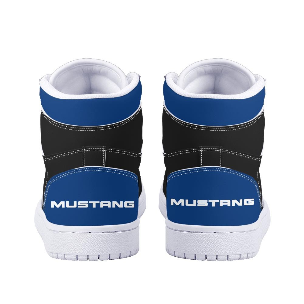 Ideafootwear Ford Mustang AJ1 High Sneakers Shoes For Men And Women 1