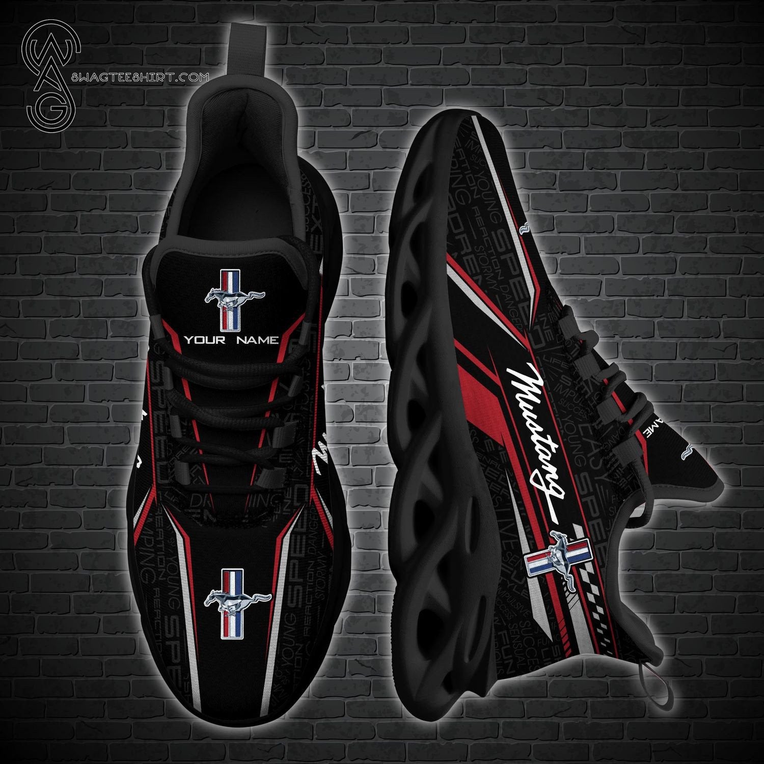 Ideafootwear Ford Mustang Max Soul Shoes Sneakers For Men And Women 25