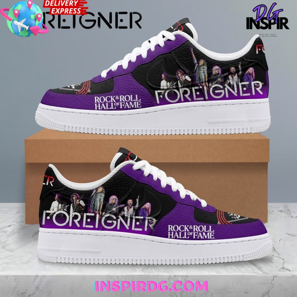 Ideafootwear Foreigner Rock &amp; Roll Hall of Fame Air Low-Top Sneakers Shoes For Men And Women 1