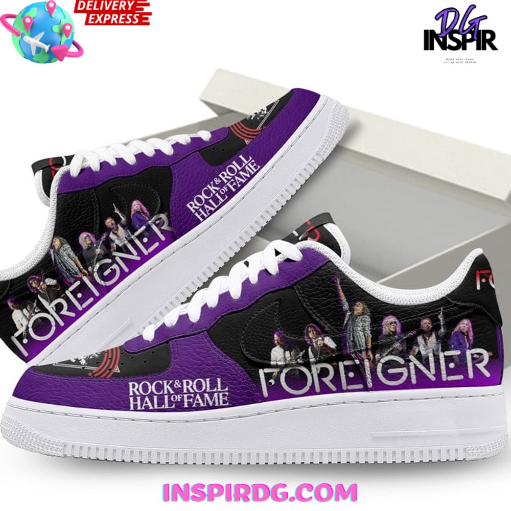 Ideafootwear Foreigner Rock &amp; Roll Hall of Fame Air Low-Top Sneakers Shoes For Men And Women 1