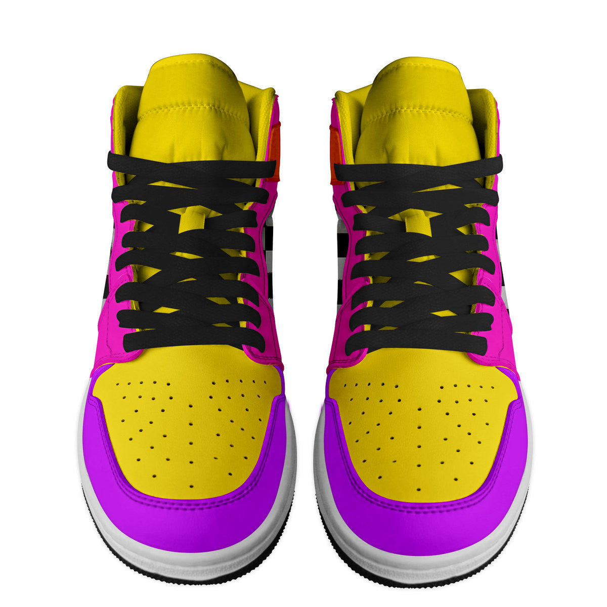 Ideafootwear Freddy Fazbear's Pizza AJ1 High Sneakers Shoes For Men And Women 2
