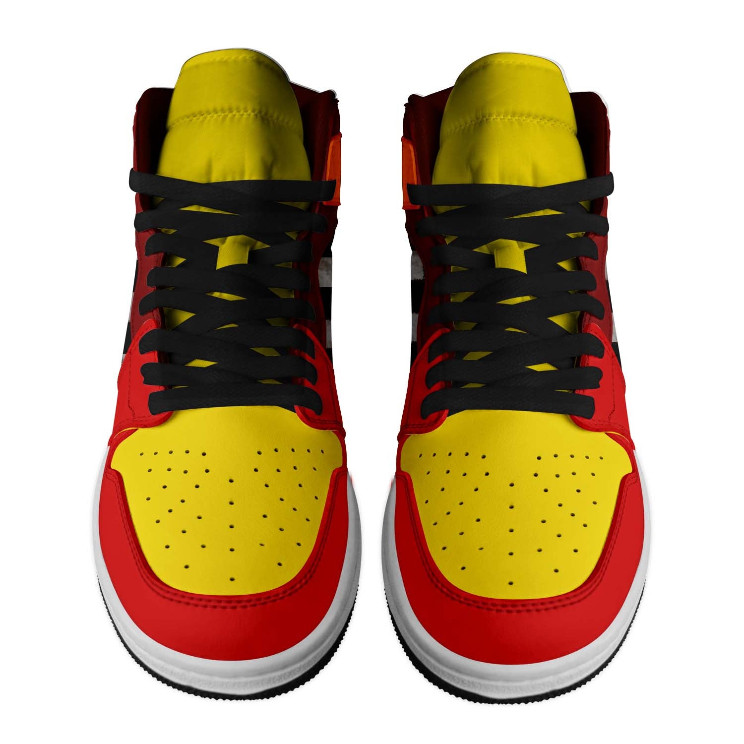 Ideafootwear Freddy Fazbear's Pizza AJ1 High Sneakers Shoes For Men And Women 3