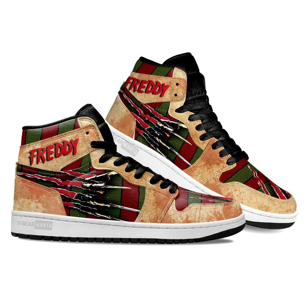 Ideafootwear Freddy Krueger AJ1 High Sneakers Shoes For Men And Women 4