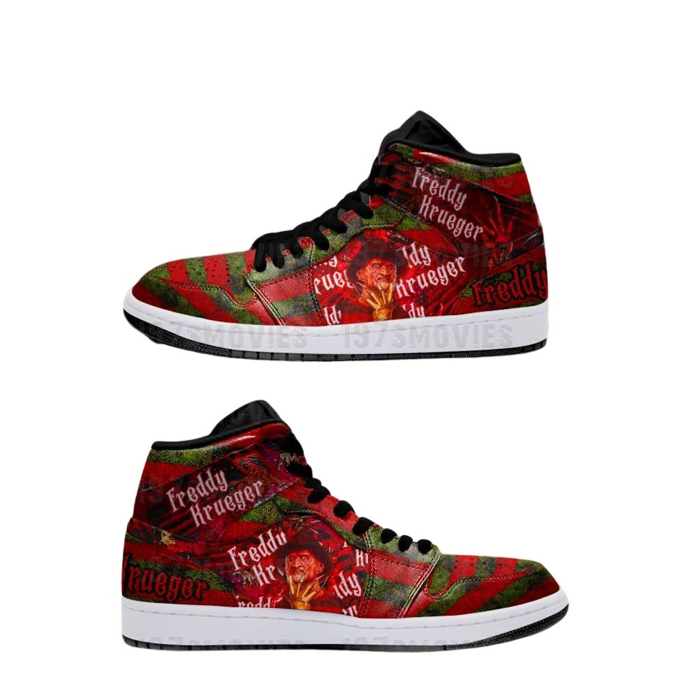 Ideafootwear Freddy Krueger AJ1 High Sneakers Shoes For Men And Women 5