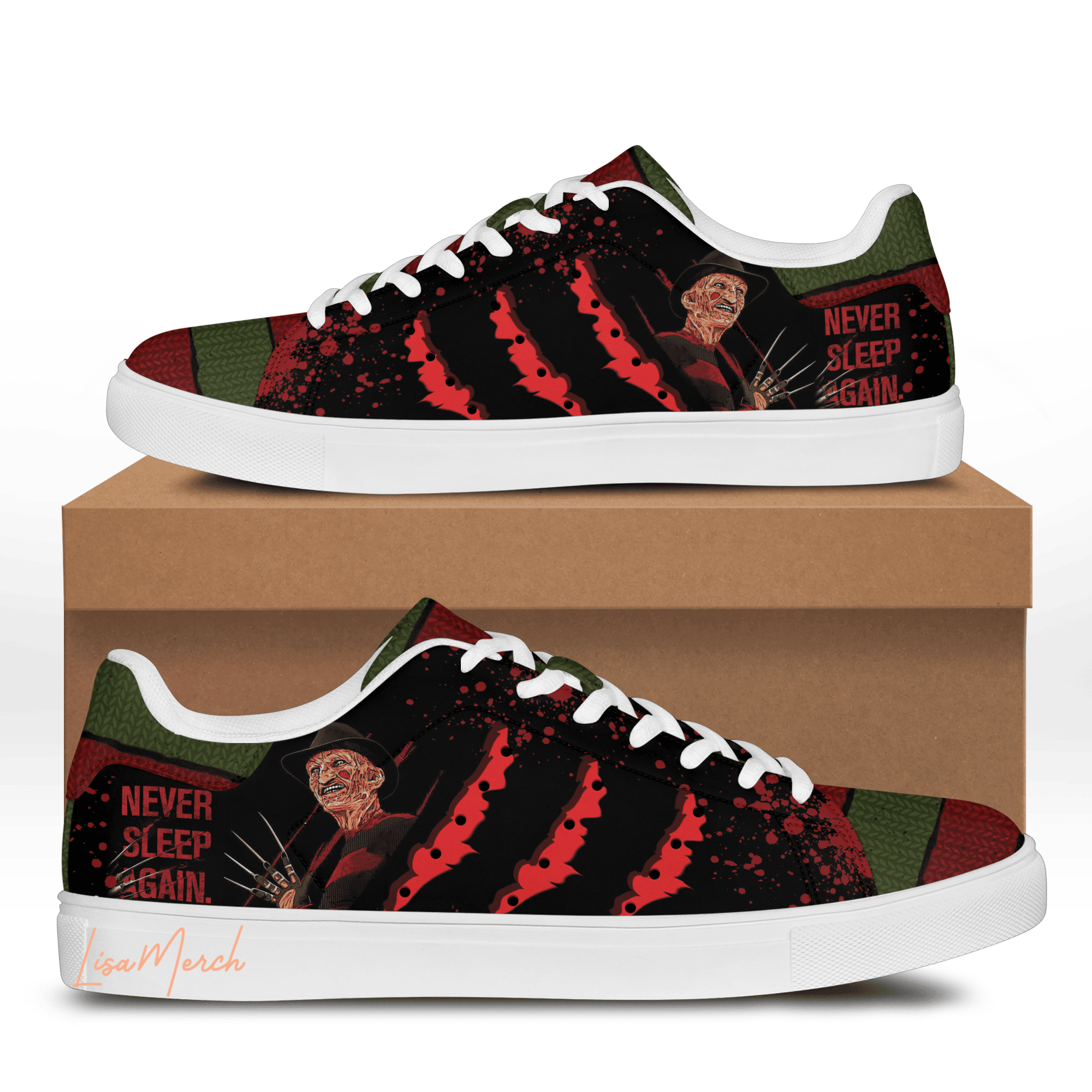 Ideafootwear Freddy Krueger Skate Stan Shoes Sneakes For Men And Women  1