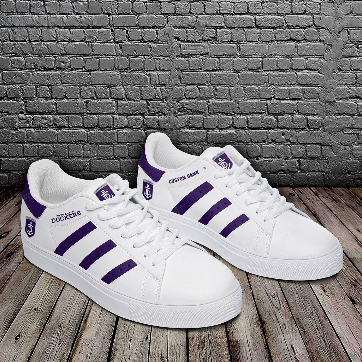 Ideafootwear Fremantle Dockers Skate Stan Shoes Sneakes For Men And Women 4