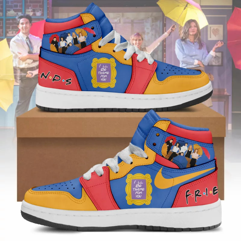 Ideafootwear Friends AJ1 High Sneakers Shoes For Men And Women 4