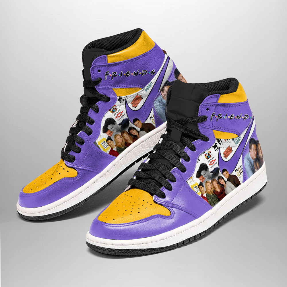 Ideafootwear Friends AJ1 High Sneakers Shoes For Men And Women 2