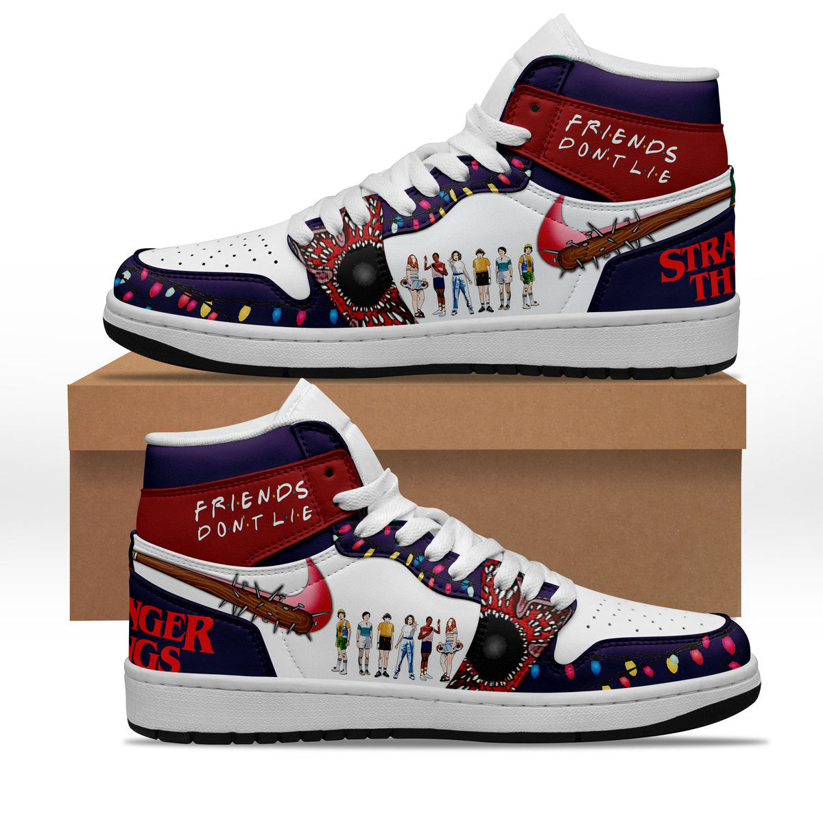 Ideafootwear Friends Don’t Lie AJ1 High Sneakers Shoes For Men And Women 1