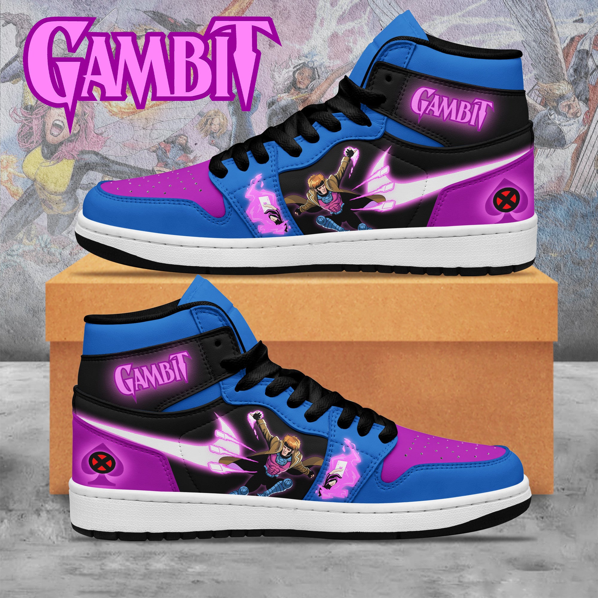 Ideafootwear Gambit AJ1 High Sneakers Shoes For Men And Women 1
