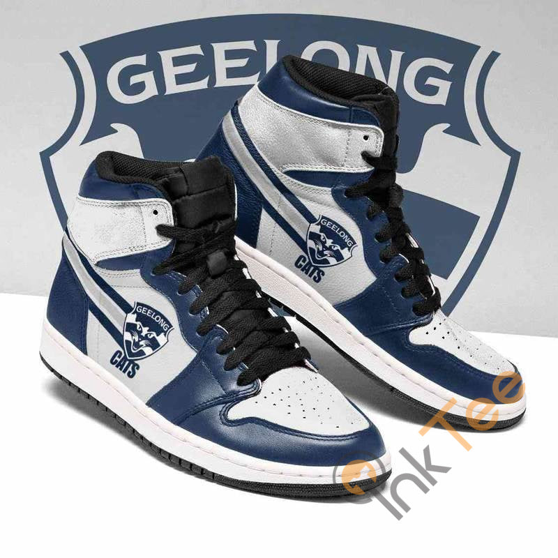 Ideafootwear Geelong Cats AFL AJ1 High Sneakers Shoes For Men And Women 1