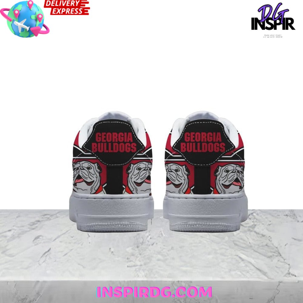 Ideafootwear Georgia Bulldogs Air Low-Top Sneakers Shoes For Men And Women 6