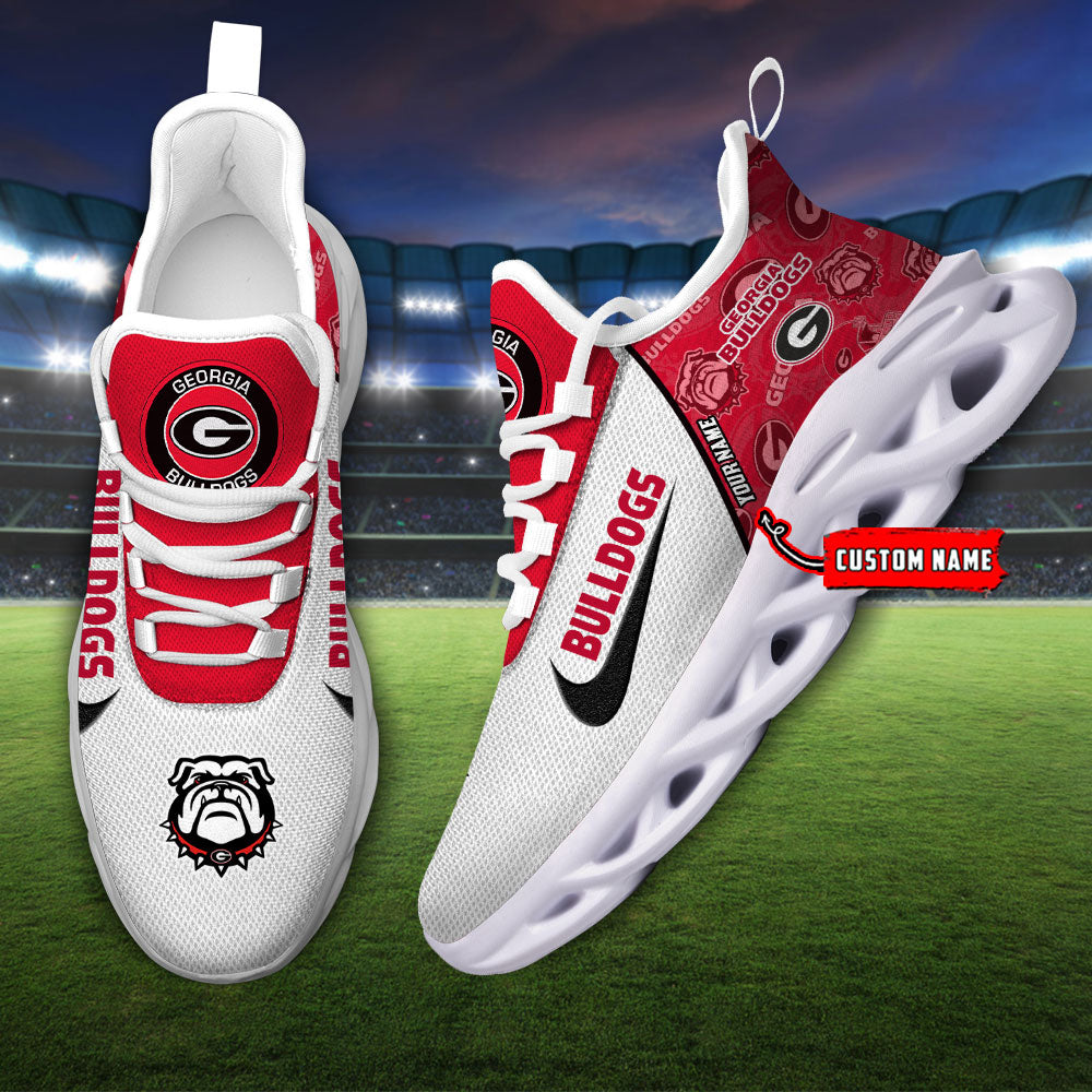 Ideafootwear Georgia Bulldogs Max Soul Shoes Sneakers For Men And Women 1