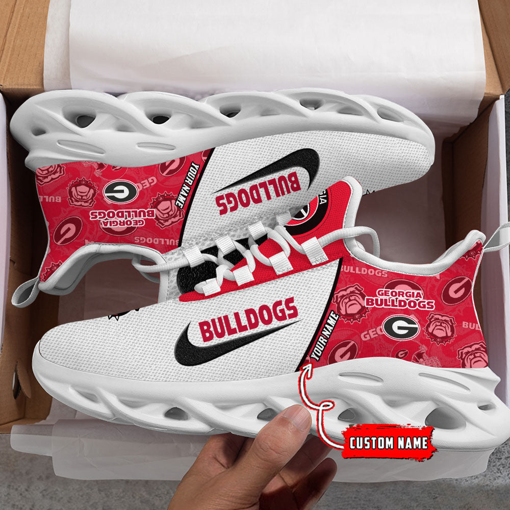 Ideafootwear Georgia Bulldogs Max Soul Shoes Sneakers For Men And Women 1