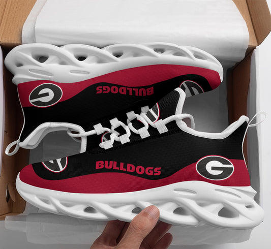 Ideafootwear Georgia Bulldogs Max Soul Shoes Sneakers For Men And Women 6