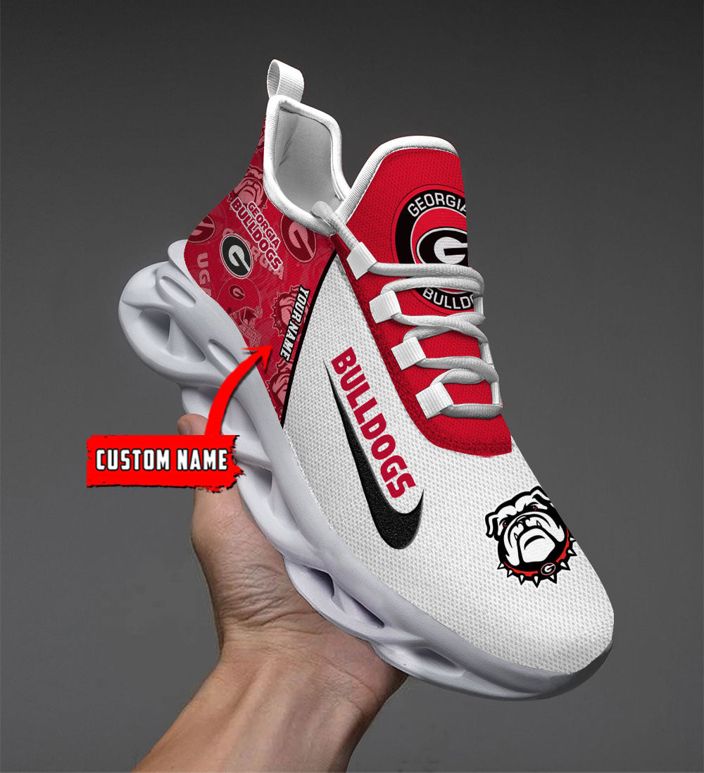 Ideafootwear Georgia Bulldogs Max Soul Shoes Sneakers For Men And Women 1