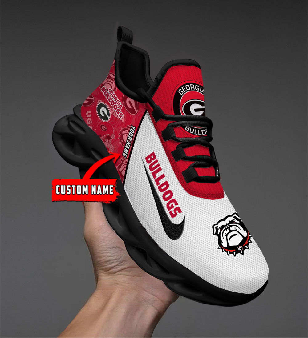Ideafootwear Georgia Bulldogs Max Soul Shoes Sneakers For Men And Women 1
