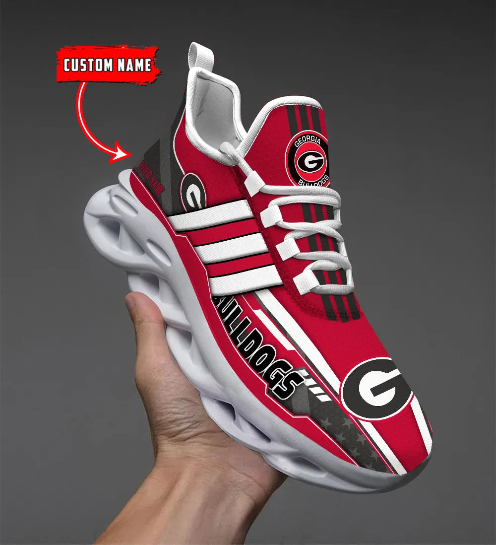 Ideafootwear Georgia Bulldogs Max Soul Shoes Sneakers For Men And Women 3