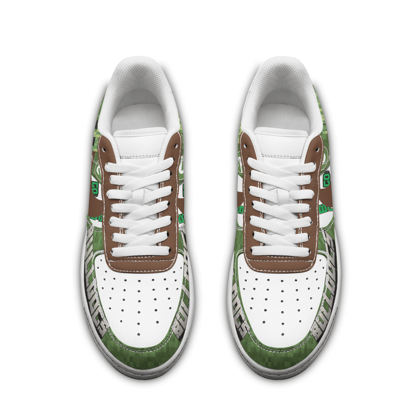 Ideafootwear Georgia Bulldogs x Minecraft Air Low-Top Sneakers Shoes For Men And Women 1