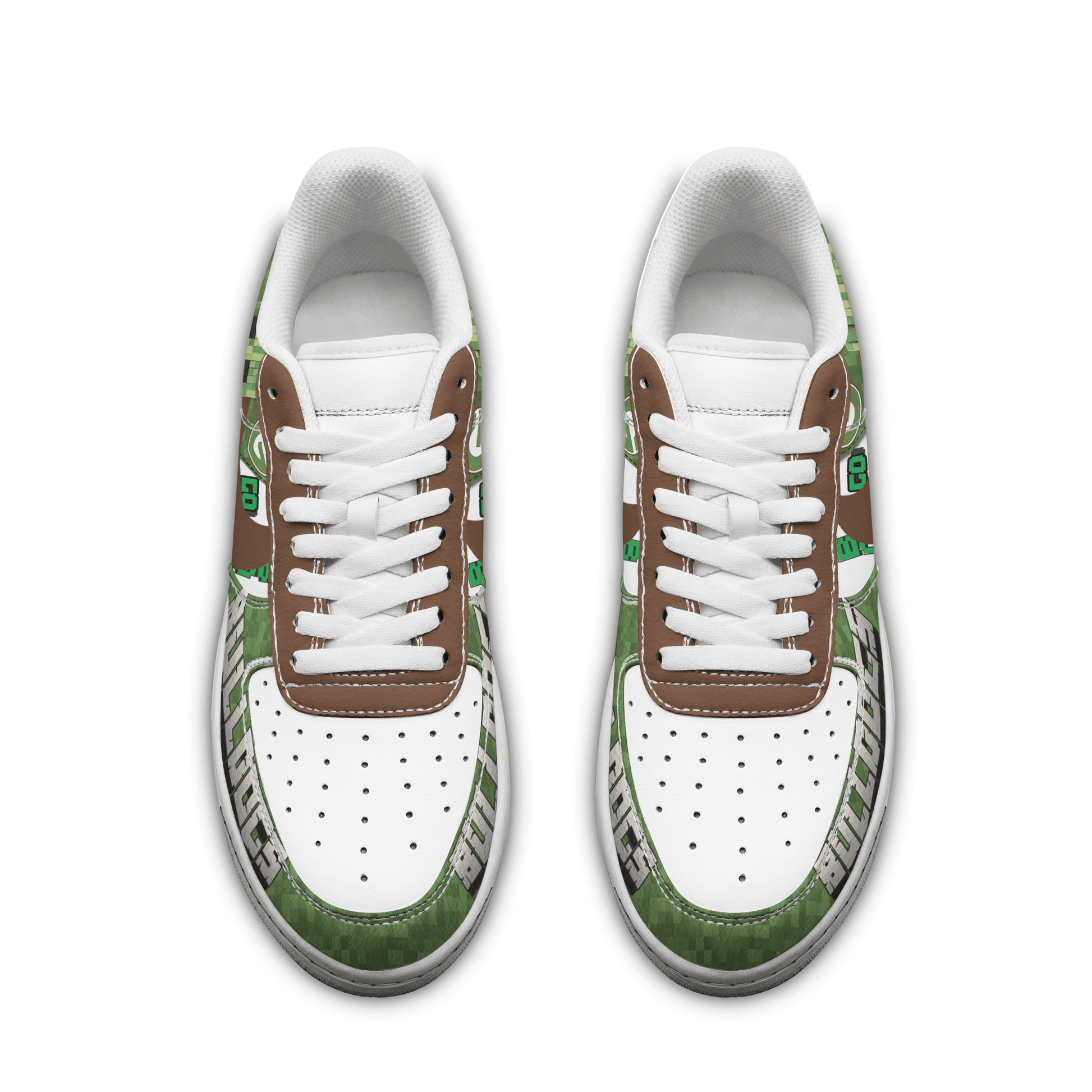 Ideafootwear Georgia Bulldogs x Minecraft Air Low-Top Sneakers Shoes For Men And Women 1