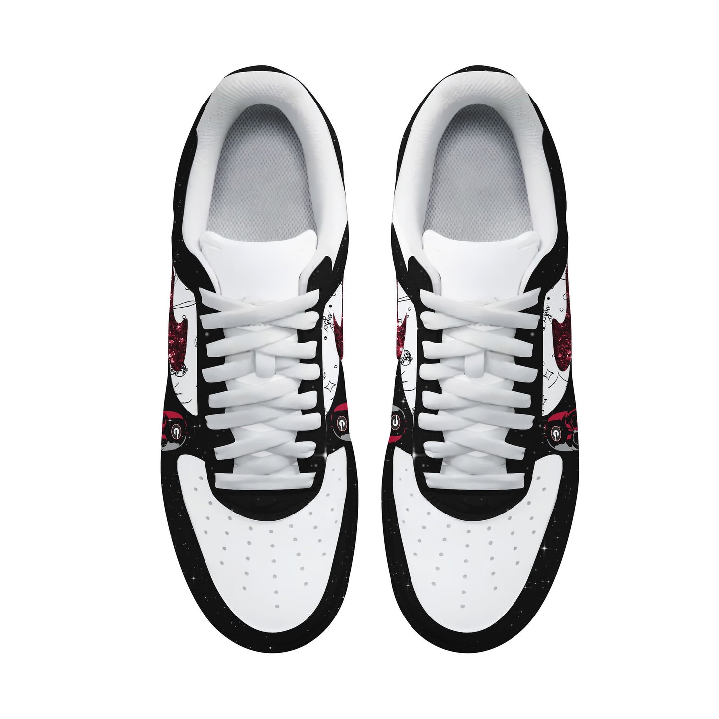 Ideafootwear Georgia Bulldogs x Star Wars Night Air Low-Top Sneakers Shoes For Men And Women 1