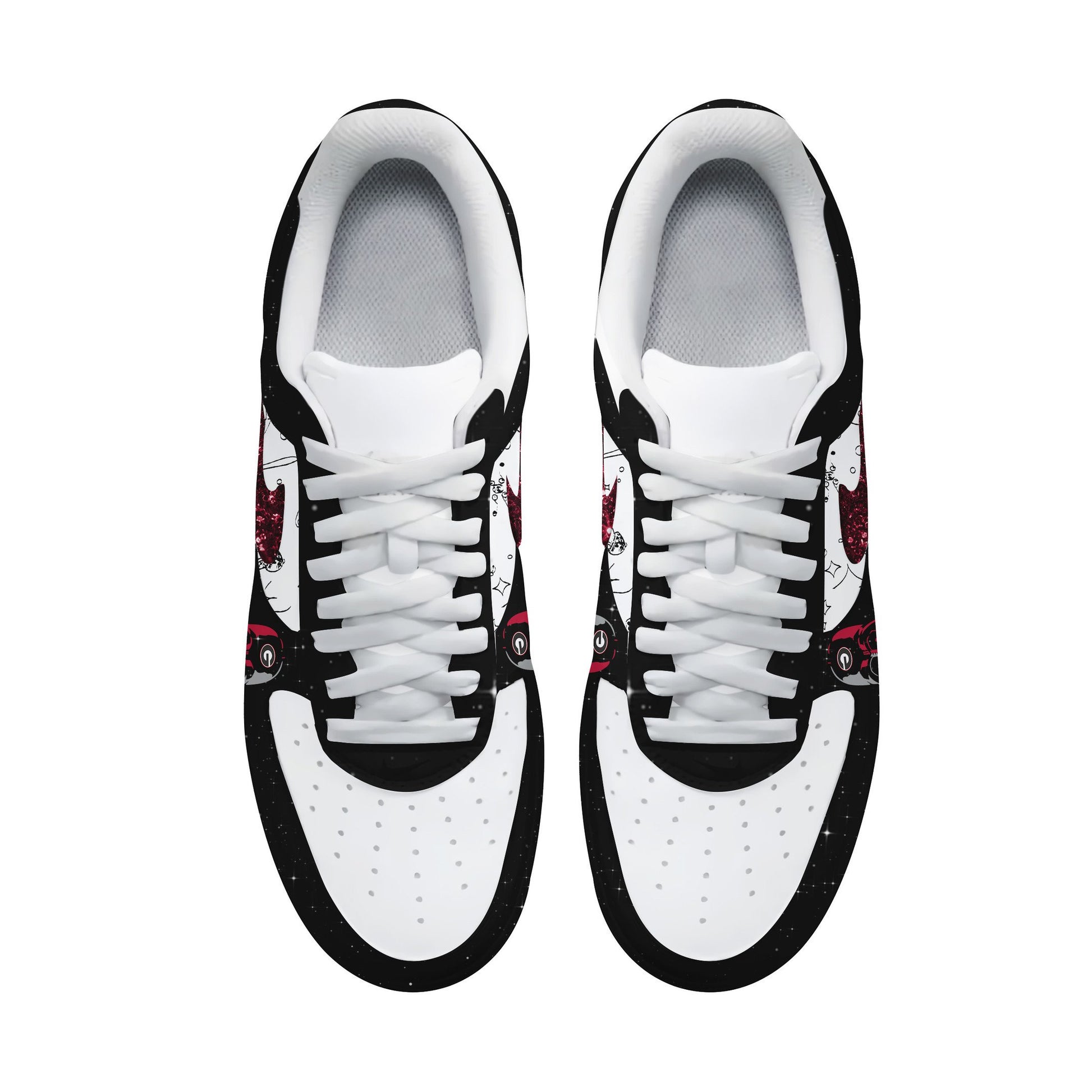 Ideafootwear Georgia Bulldogs x Star Wars Night Air Low-Top Sneakers Shoes For Men And Women 1