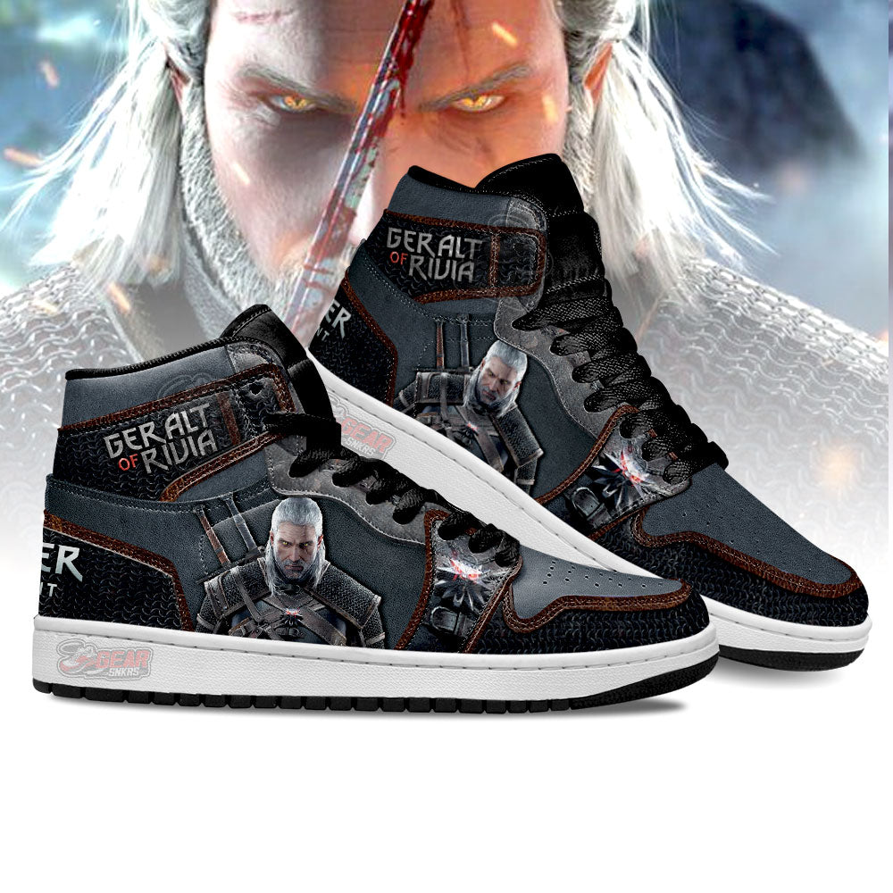 Ideafootwear Geralt of Rivia The Witcher AJ1 High Sneakers Shoes For Men And Women 1