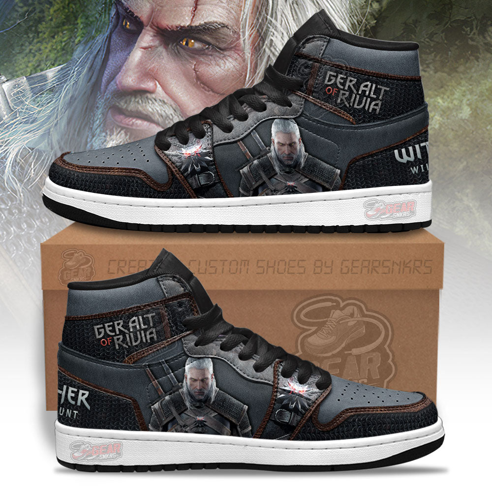 Ideafootwear Geralt of Rivia The Witcher AJ1 High Sneakers Shoes For Men And Women 1