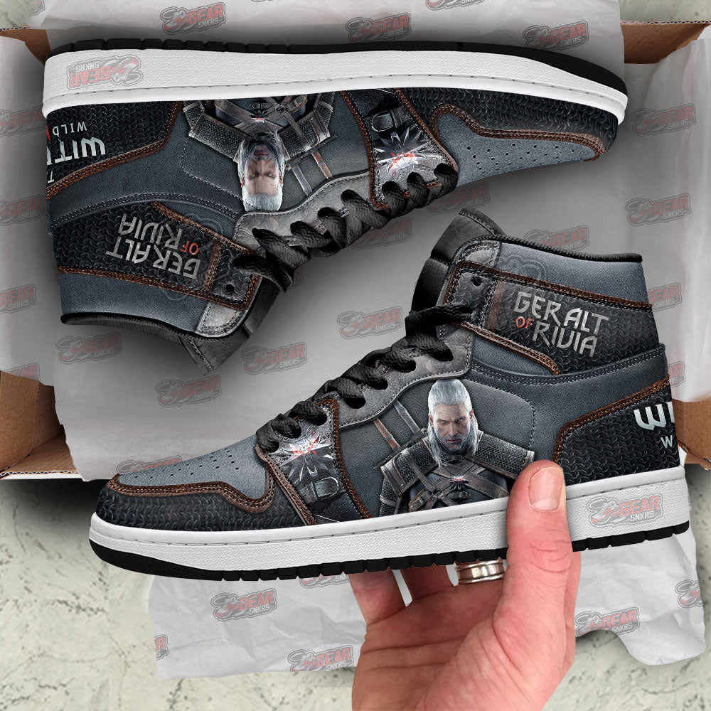 Ideafootwear Geralt of Rivia The Witcher AJ1 High Sneakers Shoes For Men And Women 1
