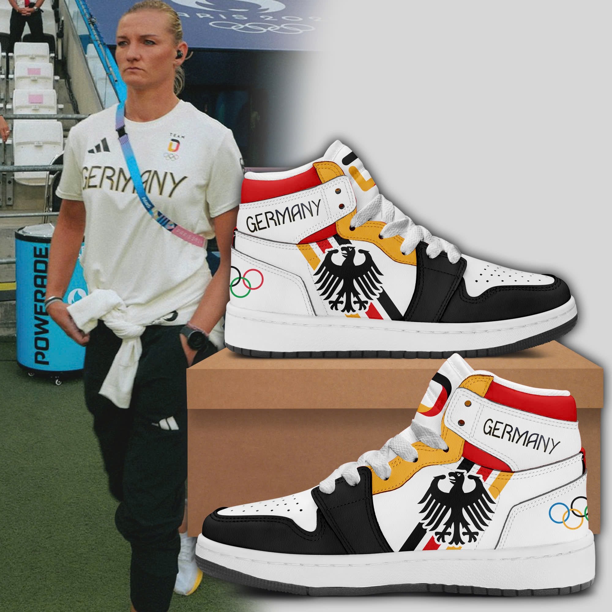 Ideafootwear German Footbal AJ1 High Sneakers Shoes For Men And Women 1