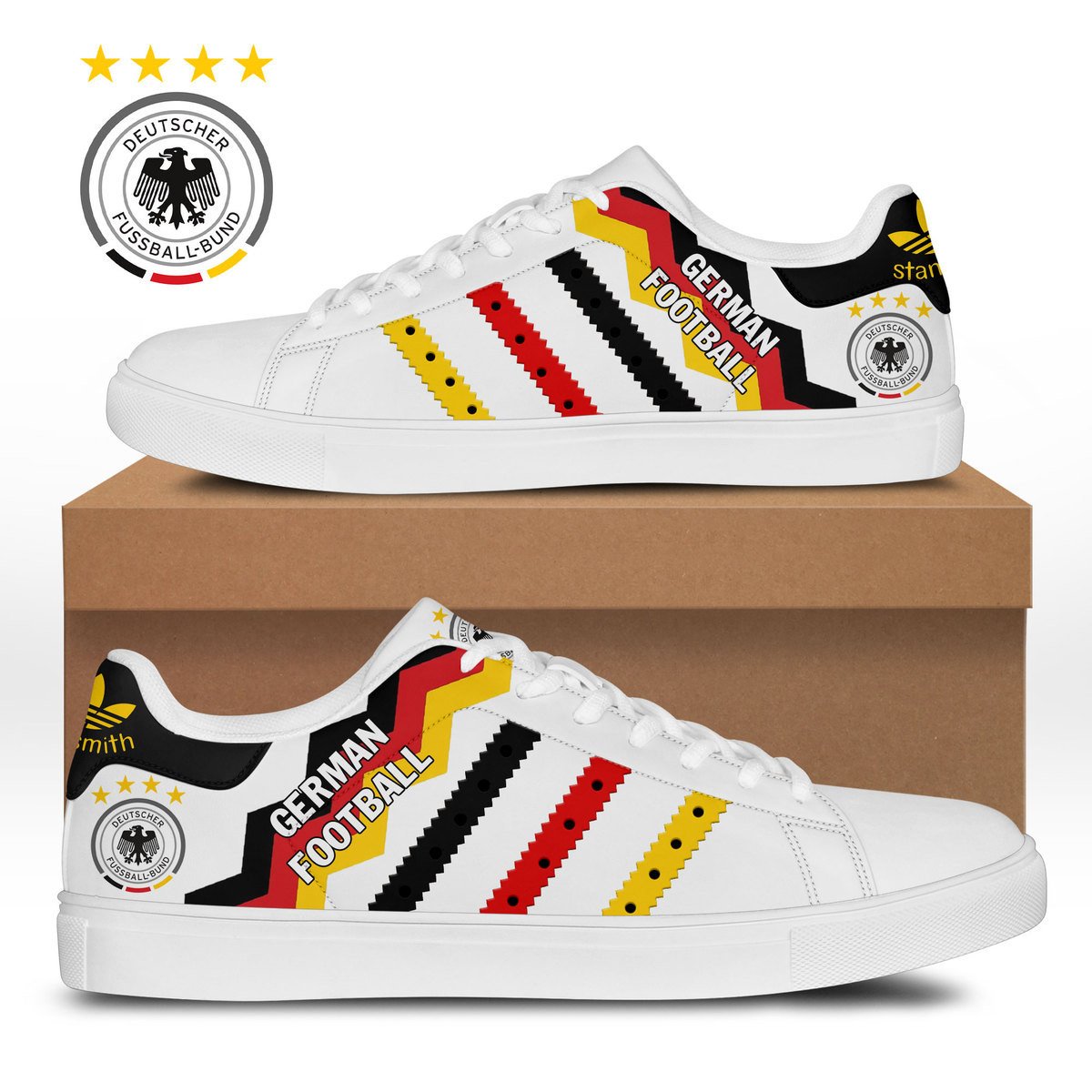 Ideafootwear German Football Skate Stan Shoes Sneakes For Men And Women  1