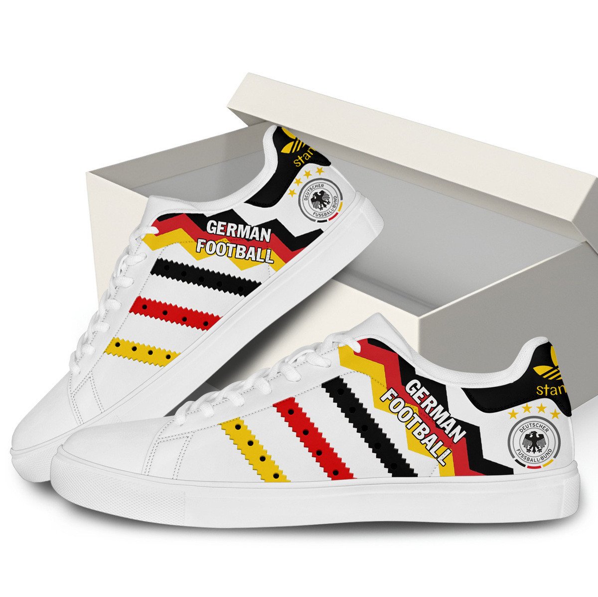 Ideafootwear German Football Skate Stan Shoes Sneakes For Men And Women  1