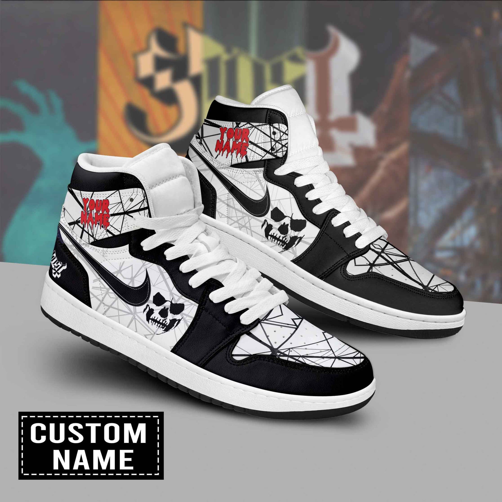 Ideafootwear Ghost AJ1 High Sneakers Shoes For Men And Women 3