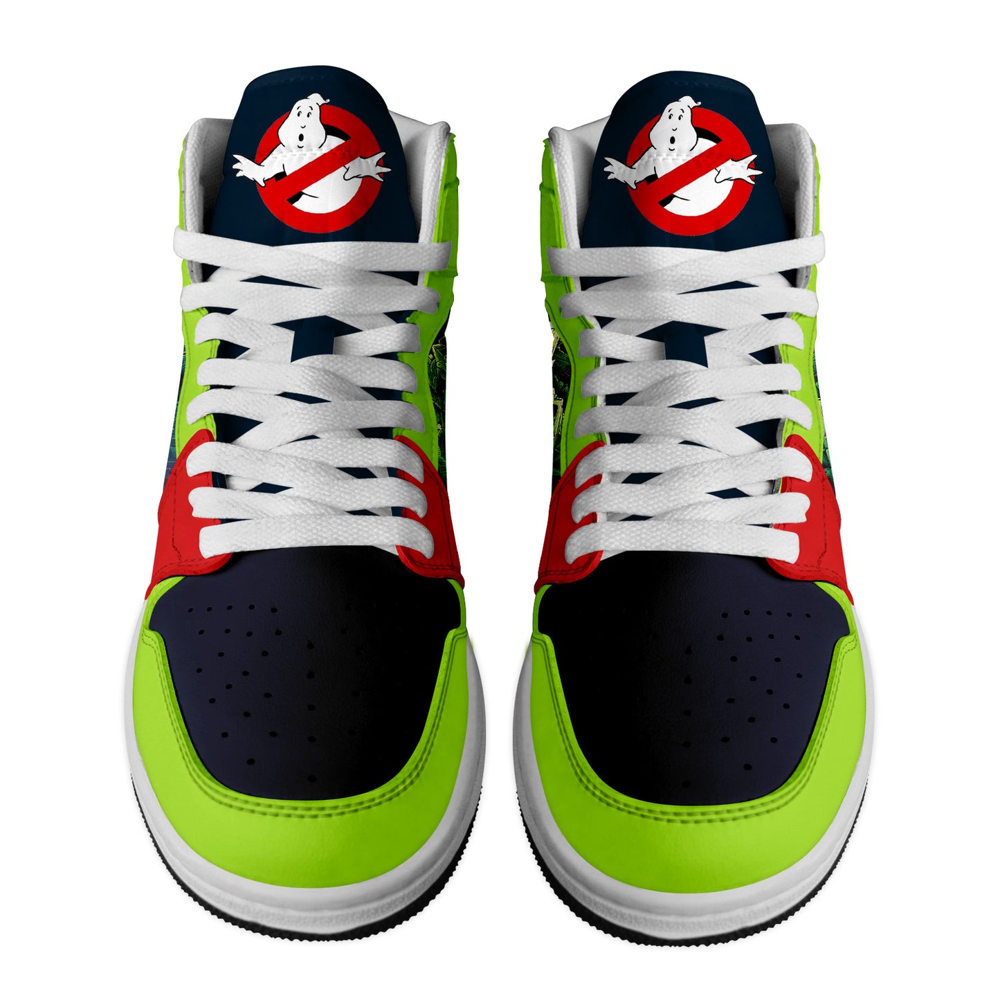 Ideafootwear Ghostbusters AJ1 High Sneakers Shoes For Men And Women 3
