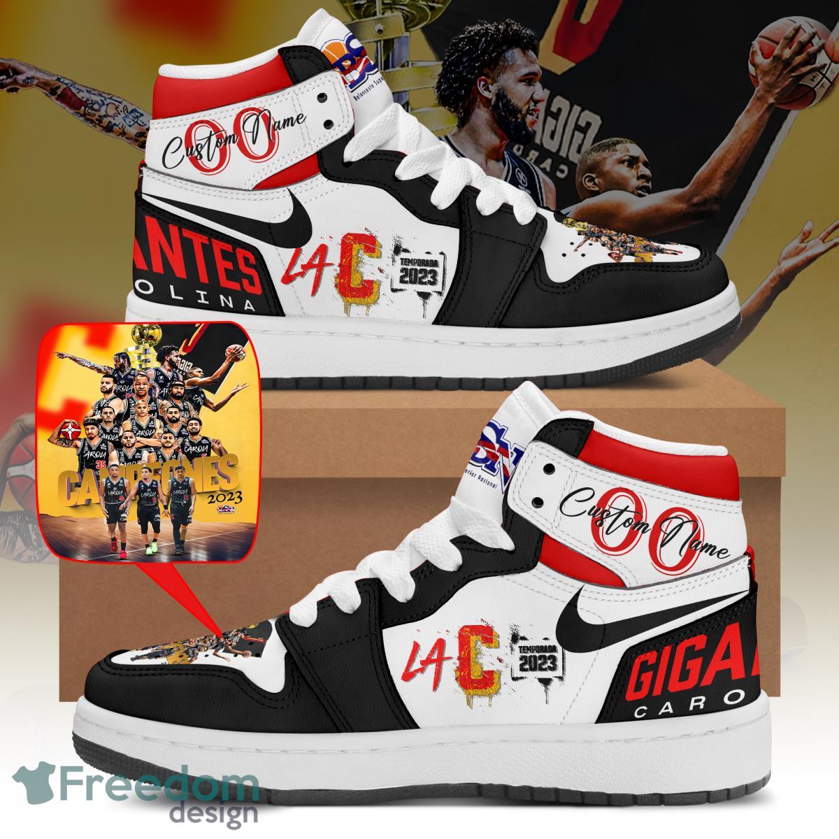 Ideafootwear Gigantes de Carolina AJ1 High Sneakers Shoes For Men And Women 1