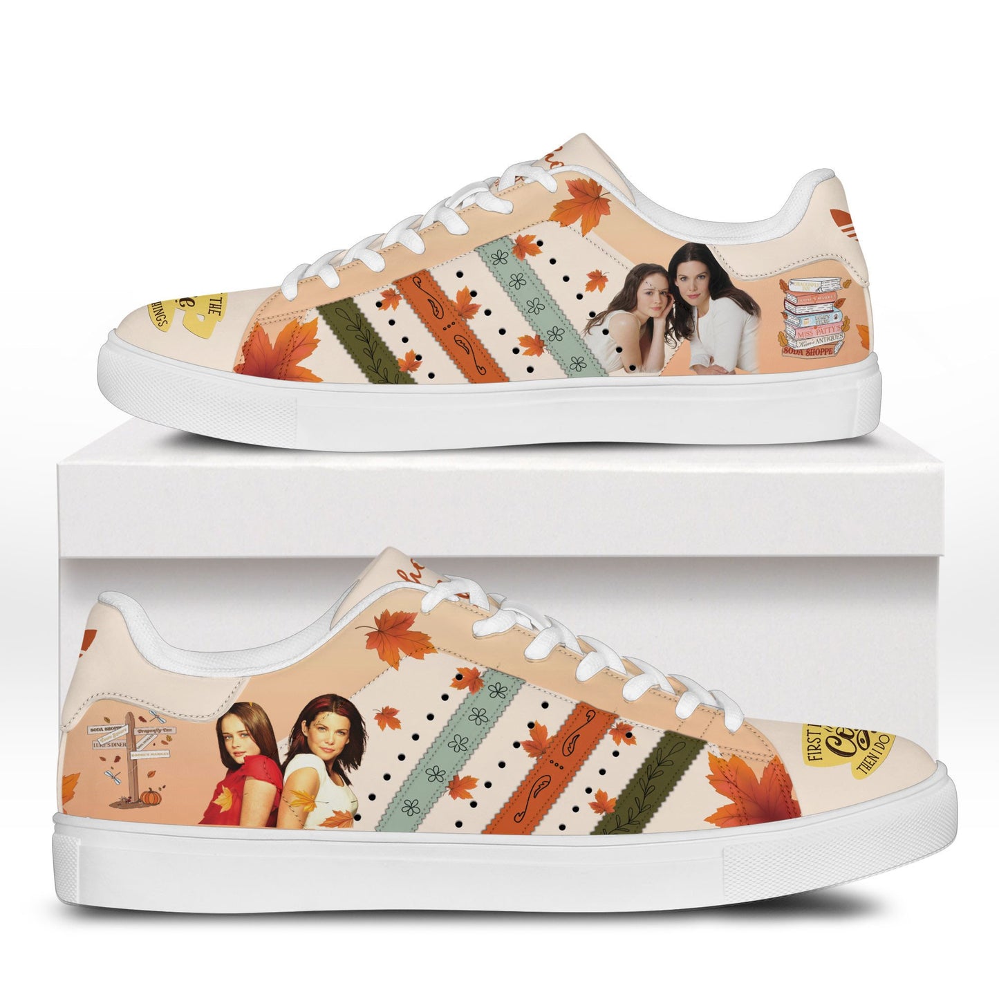 Ideafootwear Gilmore Girls Skate Stan Shoes Sneakes For Men And Women 1