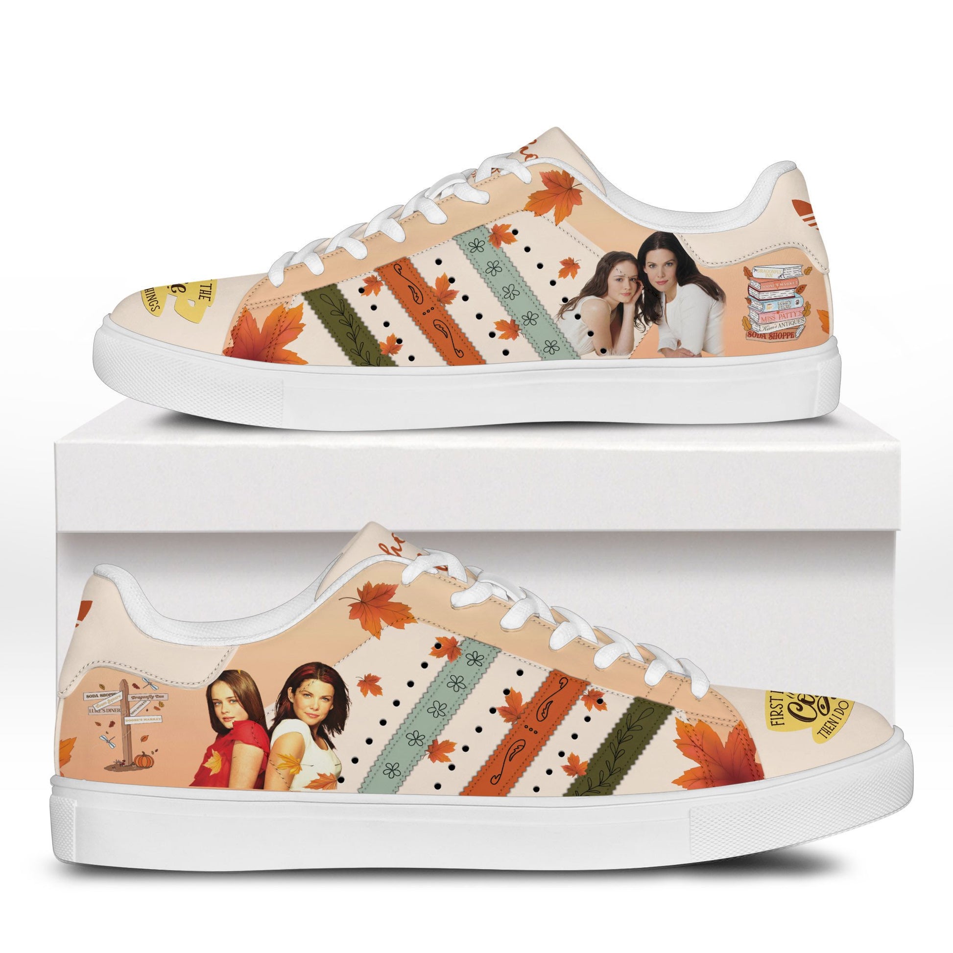 Ideafootwear Gilmore Girls Skate Stan Shoes Sneakes For Men And Women 1