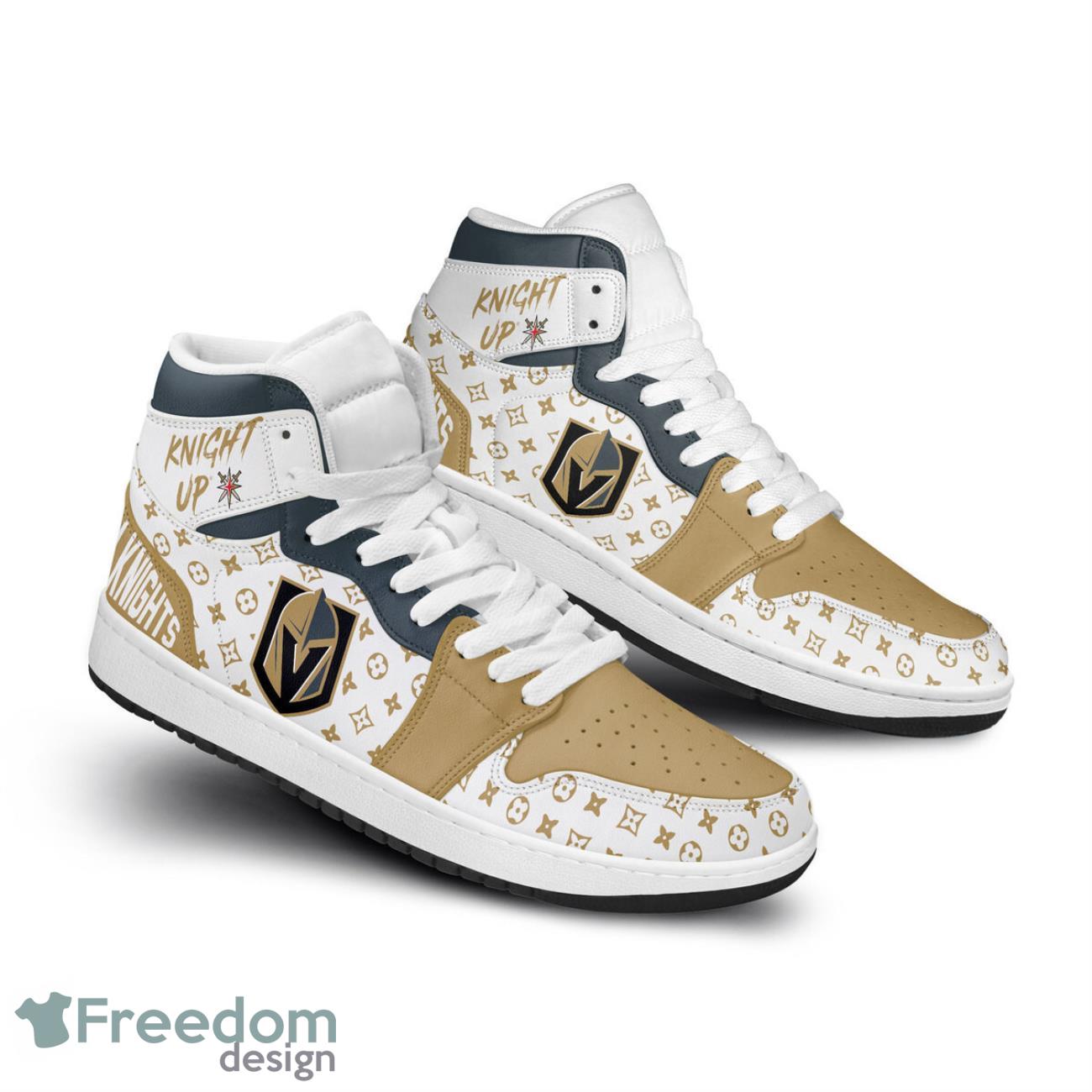 Ideafootwear Golden Knights AJ1 High Sneakers Shoes For Men And Women 1