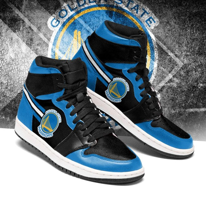 Ideafootwear Golden State Warriors NBA AJ1 High Sneakers Shoes For Men And Women 14