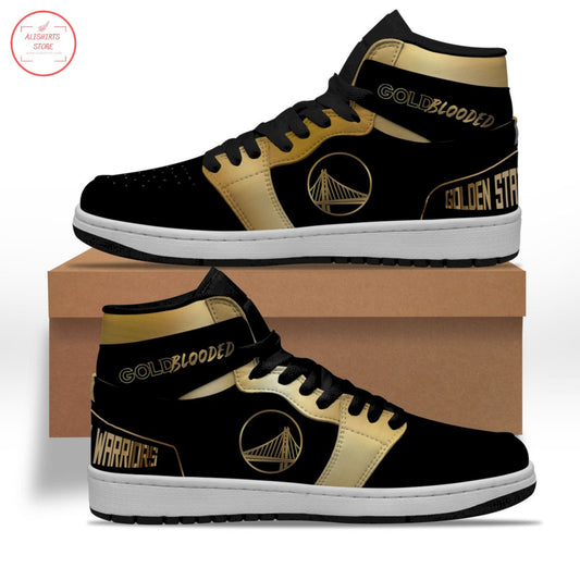 Ideafootwear Golden State Warriors NBA AJ1 High Sneakers Shoes For Men And Women 13
