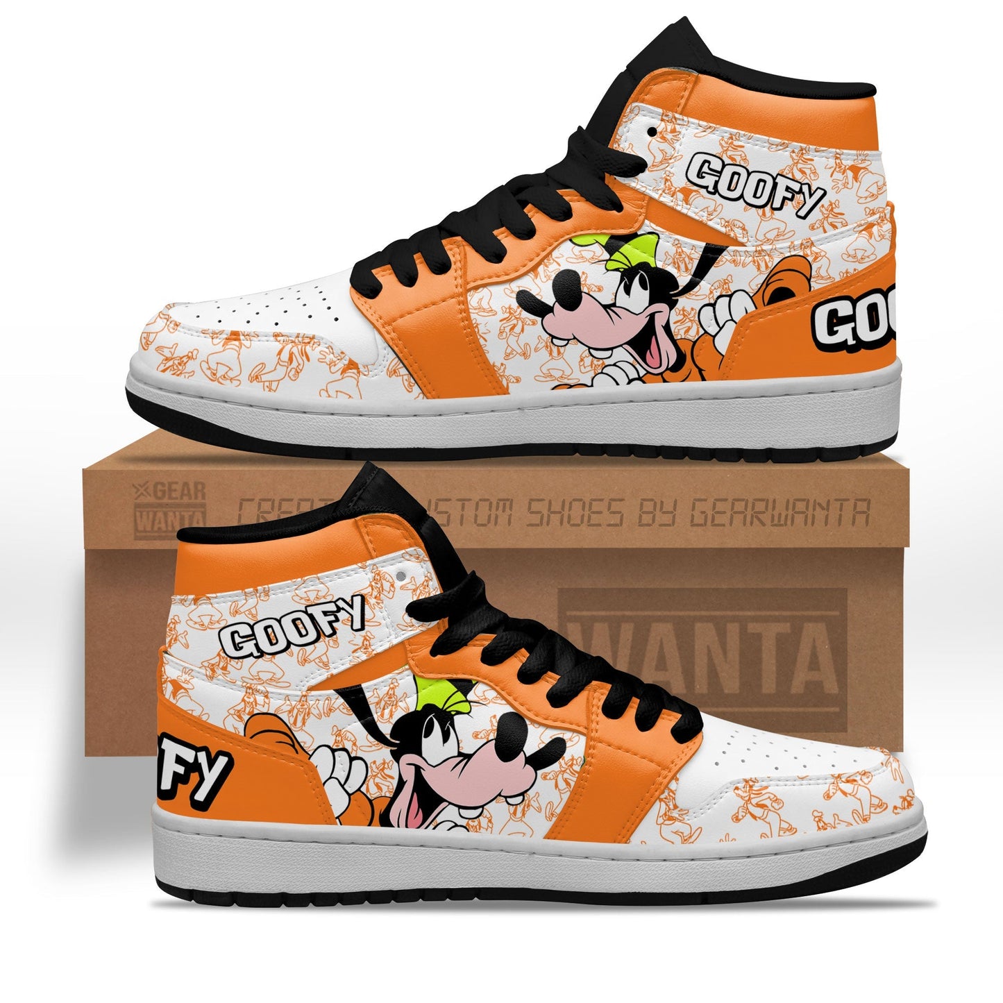 Ideafootwear Goofy AJ1 High Sneakers Shoes For Men And Women 1