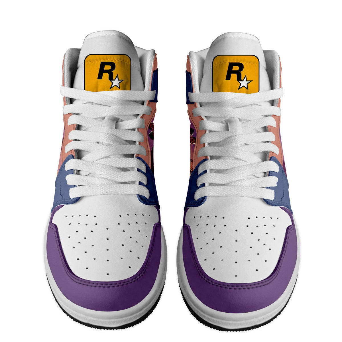 Ideafootwear Grand Theft Auto VI AJ1 High Sneakers Shoes For Men And Women 1