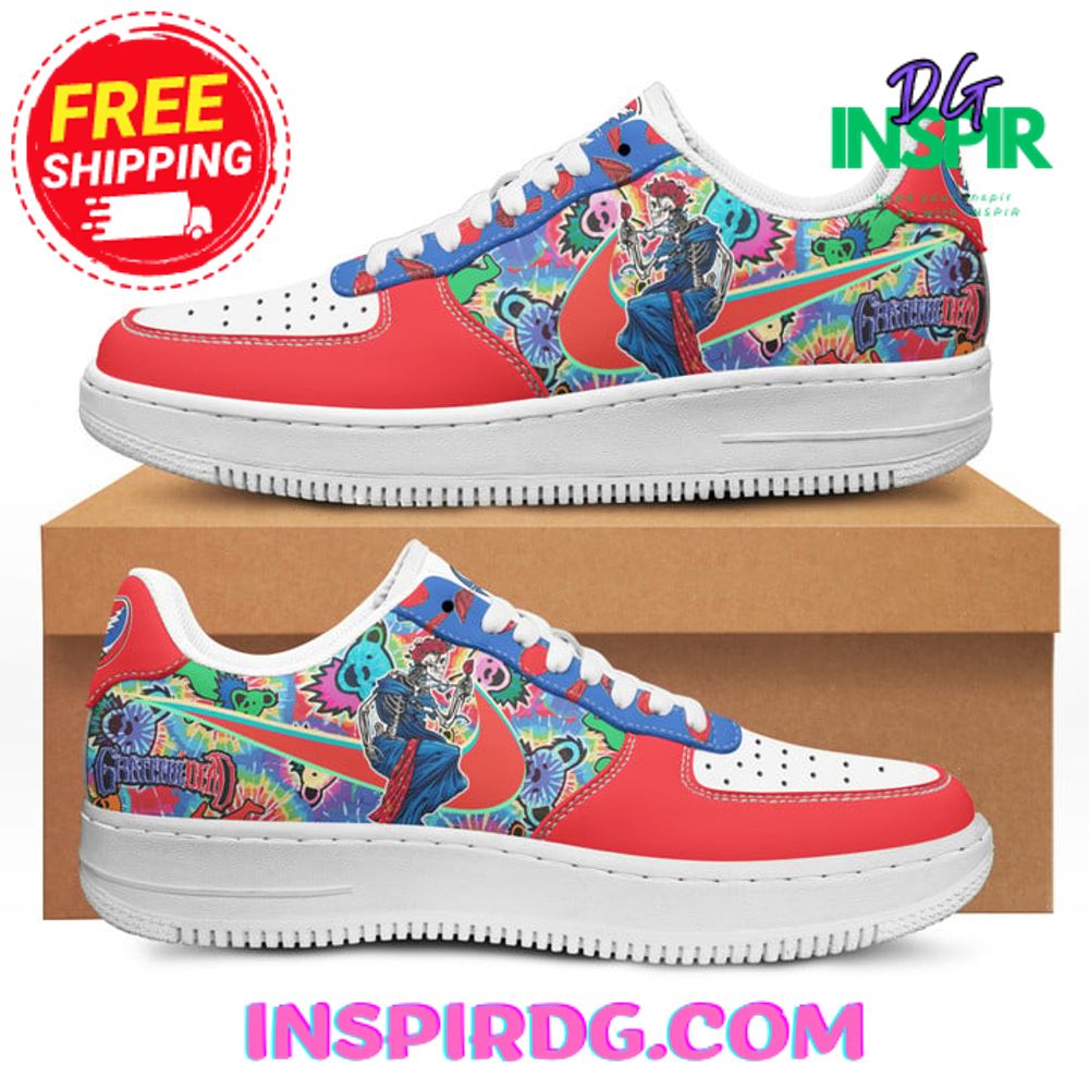 Ideafootwear Grateful Dead Air Low-Top Sneakers Shoes For Men And Women 14