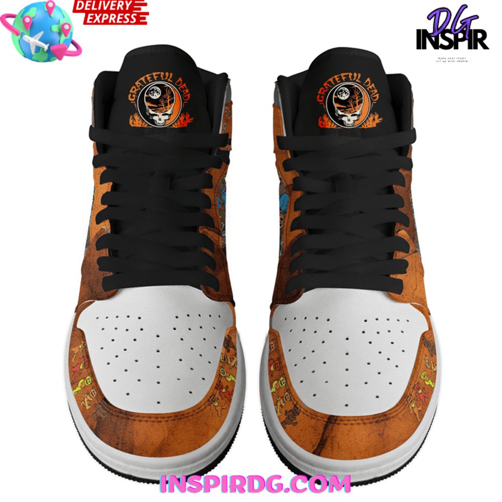 Ideafootwear Grateful Dead AJ1 High Sneakers Shoes For Men And Women 10