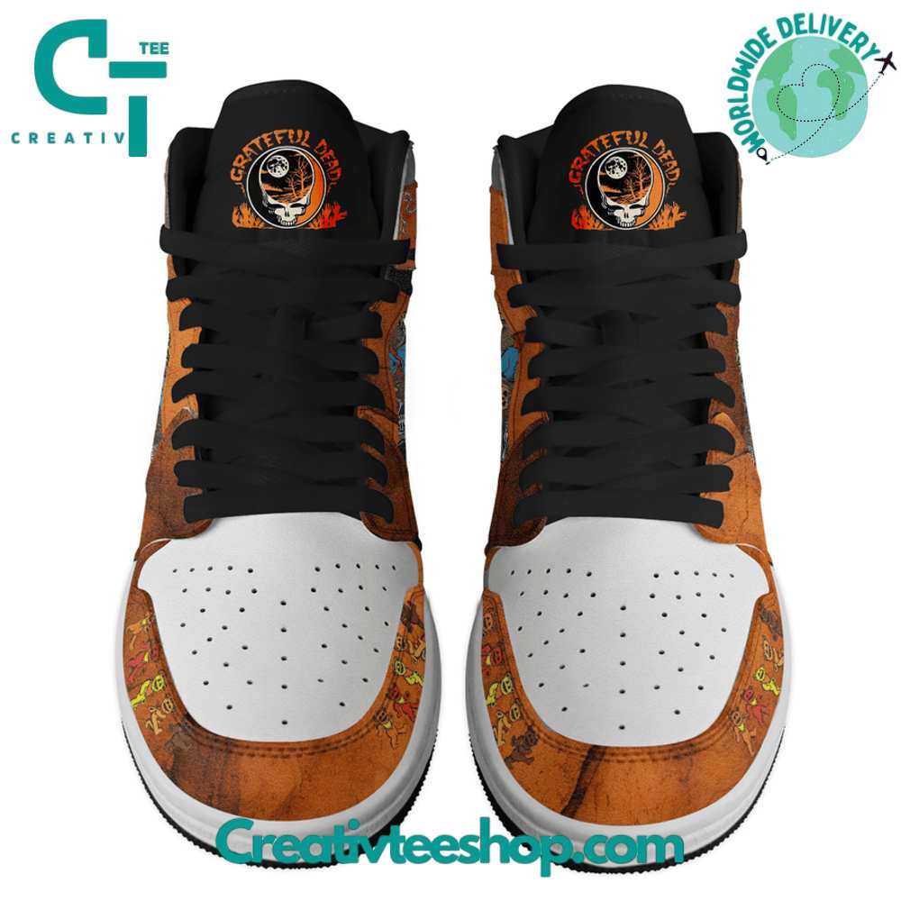 Ideafootwear Grateful Dead AJ1 High Sneakers Shoes For Men And Women 13