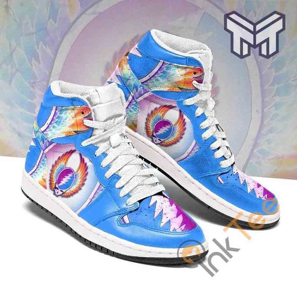 Ideafootwear Grateful Dead AJ1 High Sneakers Shoes For Men And Women 5